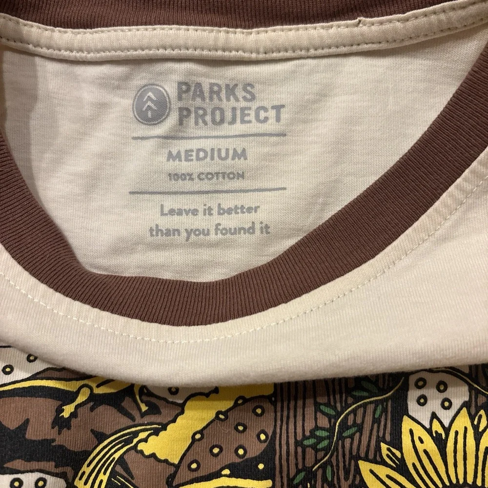 Men's Cream Graphic Long Sleeve Shirt - Picture 3 of 5